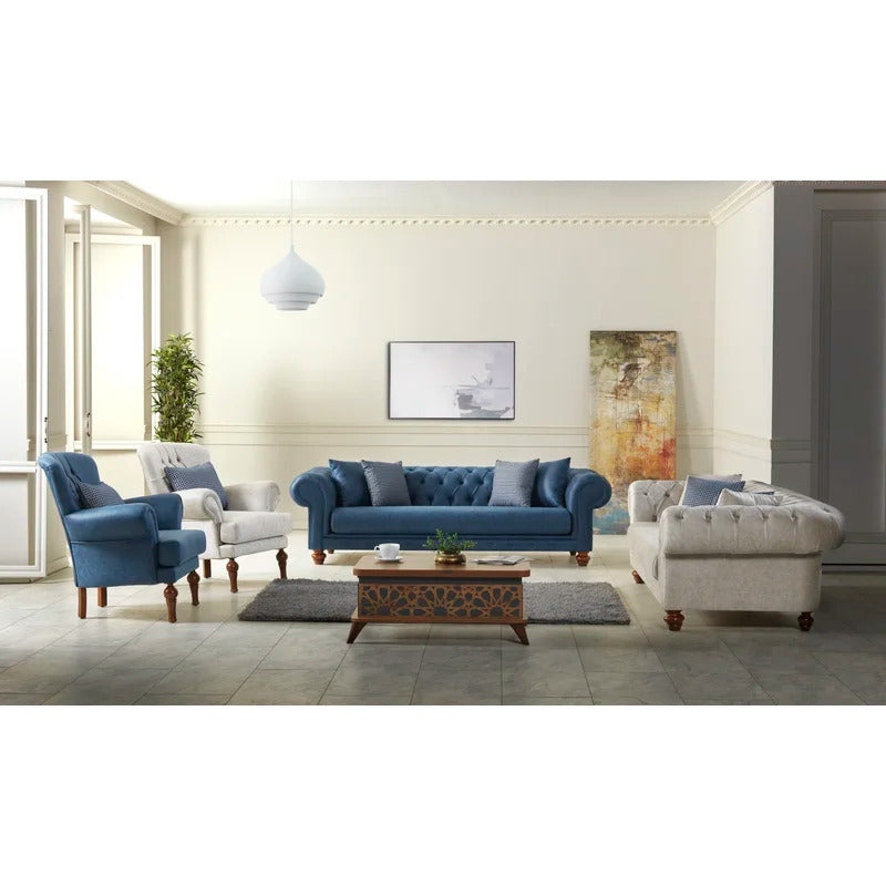 8 Seater Sofa Set: 4 Piece Living Room Sofa Set