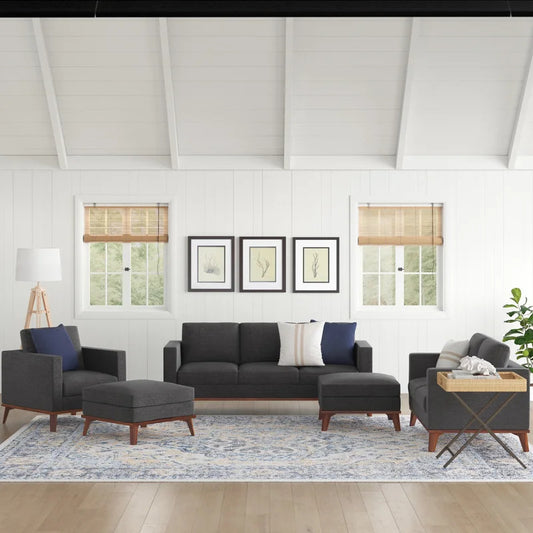 8 Seater Sofa Set: 5 Piece Standard Living Room Set