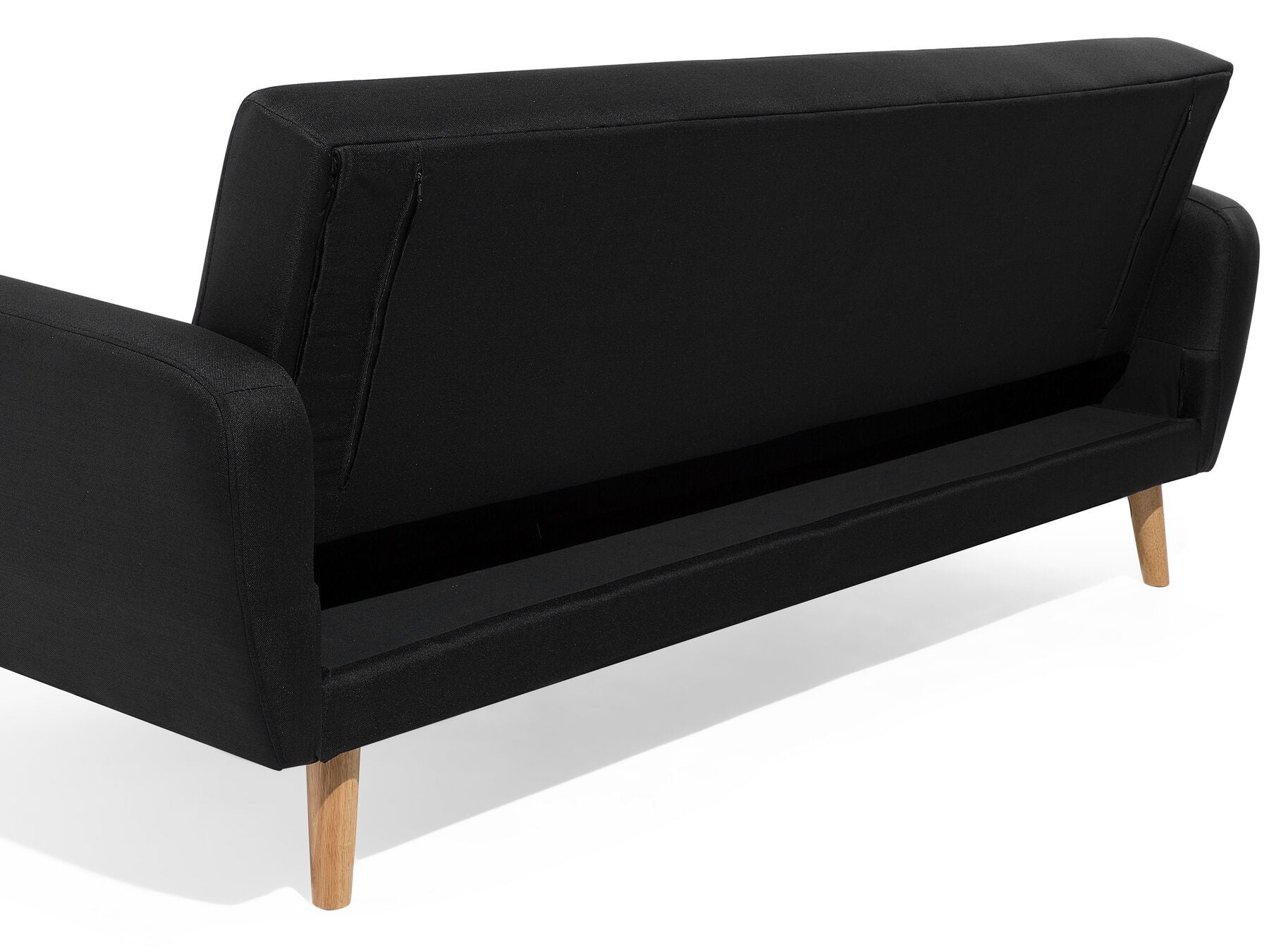 8 Seater Sofa Set: Black Fabric Living Room Sofa Set