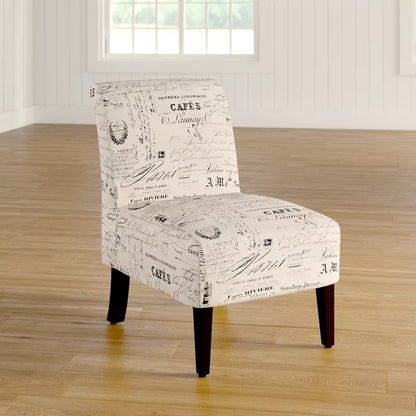 Accent Chair: 21.5'' Wide Linen Slipper Chair