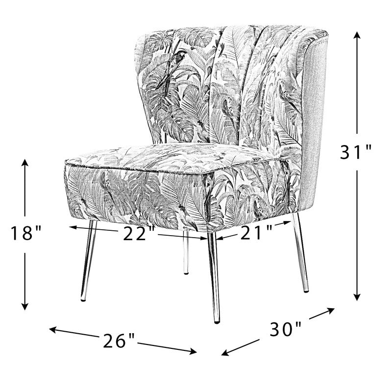 Accent Chair: 26'' Wide Tufted Side Chair