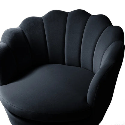 Accent Chair: 30'' Wide Velvet Barrel Chair