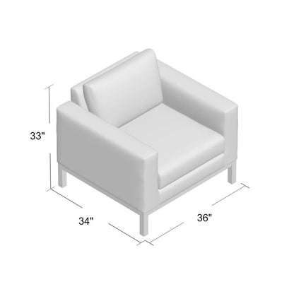Accent Chair: 36'' Wide Armchair