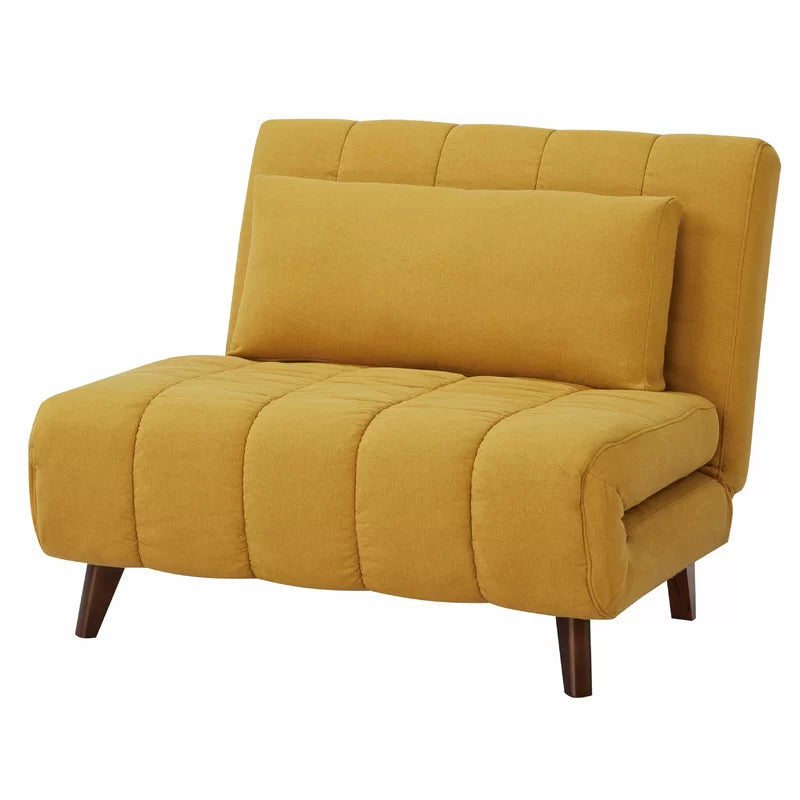 Accent Chair: 40.55'' Wide Linen Convertible Chair