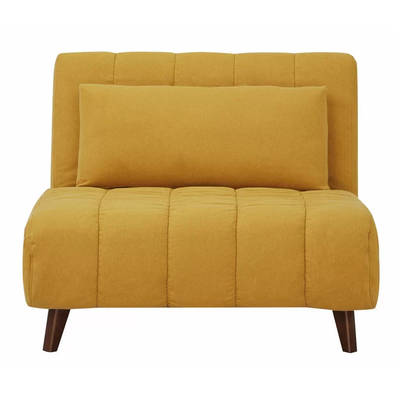 Accent Chair: 40.55'' Wide Linen Convertible Chair