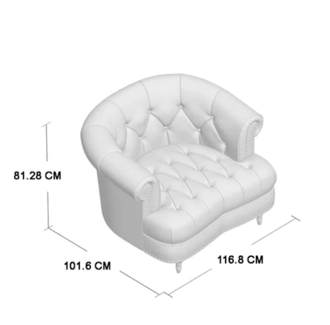 Accent Chair 42'' Wide Tufted Velvet Armchair