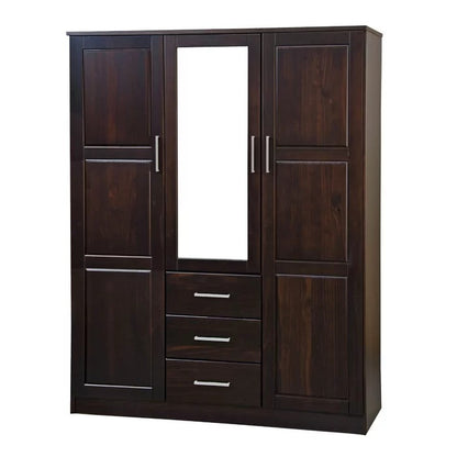 Almirah: Solid Wood Wardrobe With Mirror