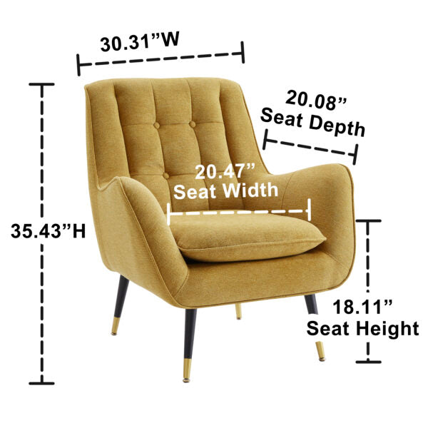 Armchair :  30.31'' Wide Tufted Armchair