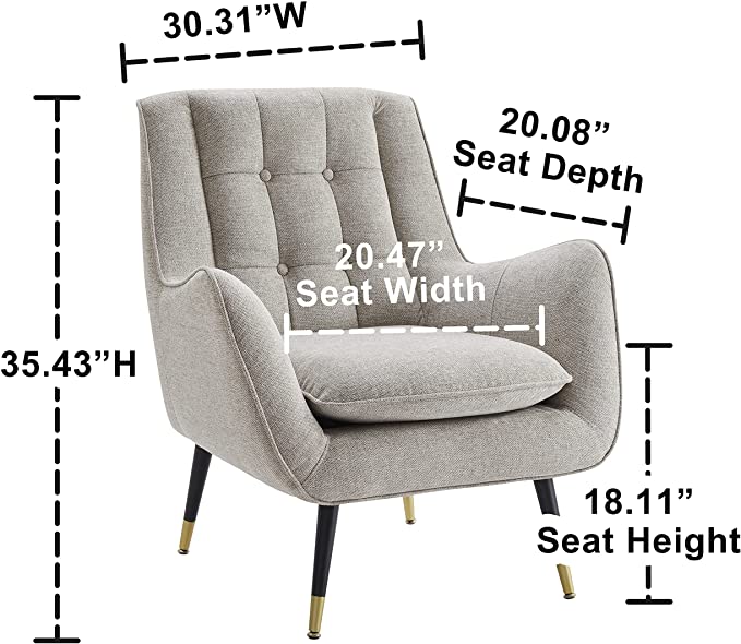 Armchair : 30.31'' Wide Tufted Armchair