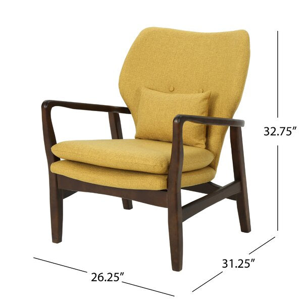 Armchair : JIYA 24.02'' Wide Tufted Armchair Antique Chair