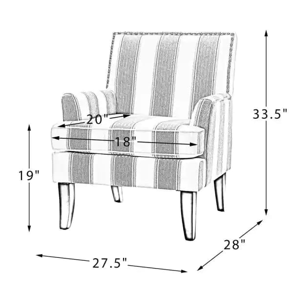 Armchair : Jack Antique Chair 28'' Wide Armchair
