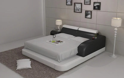 BED: Aline Modern Leatherette Bed With Storage