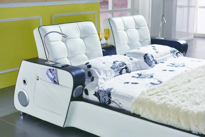 BED: Brand Tech Smart Modern Leatherette Bed