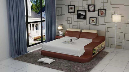BED: JOI Leatherette Bed With 3 Storages