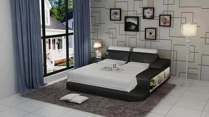 BED: JOI Leatherette Bed With 3 Storages