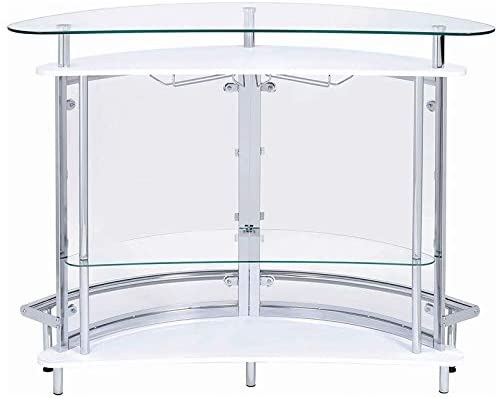 Bar Cabinet: Contemporary Glass Home Bar 