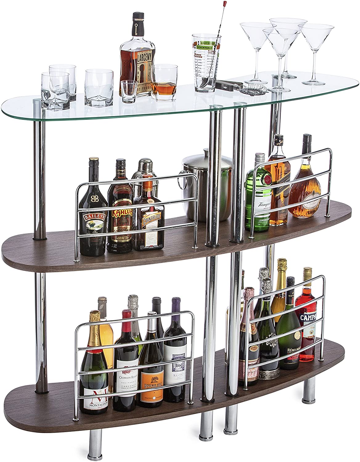 Bar Cabinet: Contemporary Modern Home Liquor Bar 
