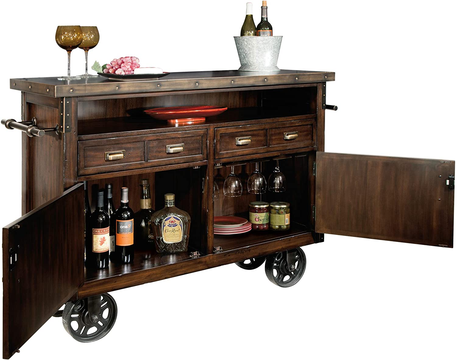 Wine console deals bar cabinet