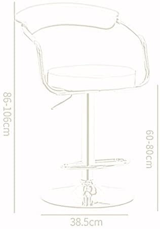 Bar Chairs Adjustable Vinyl Bar Stool with Chrome Arms & Base