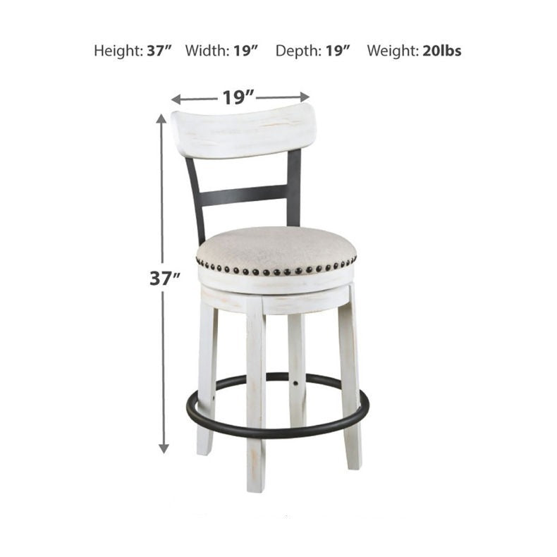 Bar Stool: Counter Height Swivel Bar Chairs, Brown