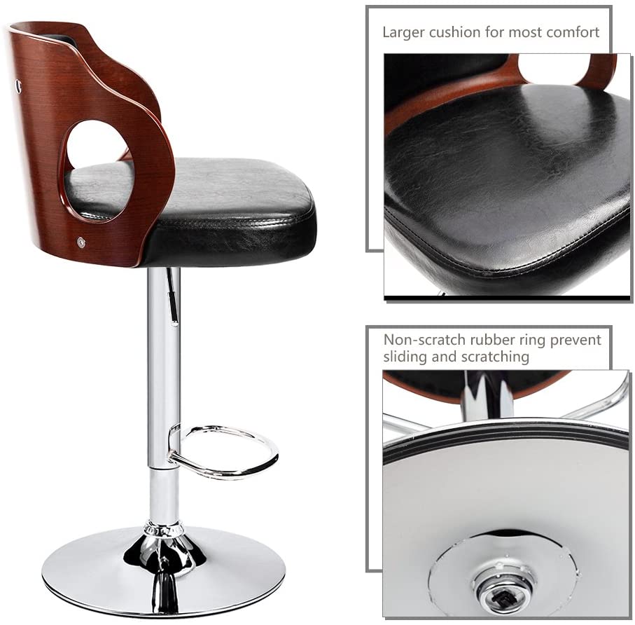 Bar Stool: Seat Extremely Comfy Bar Stool 1 Piece (Black)