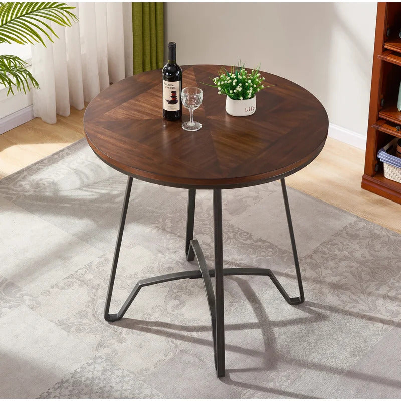 Bar Table: 36'' Iron Pedestal Bar Table