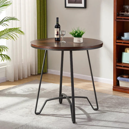 Bar Table: 36'' Iron Pedestal Bar Table