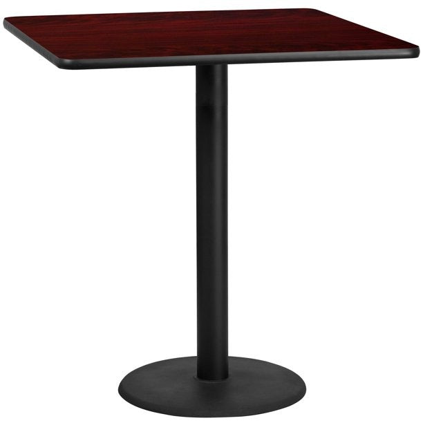 Bar Table: 36 in. Square Laminate Bar Height Table