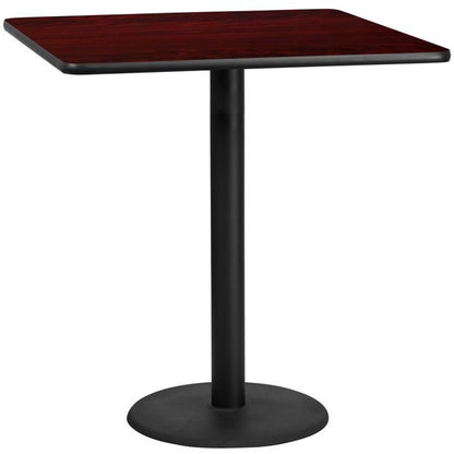 Bar Table: 36 in. Square Laminate Bar Height Table