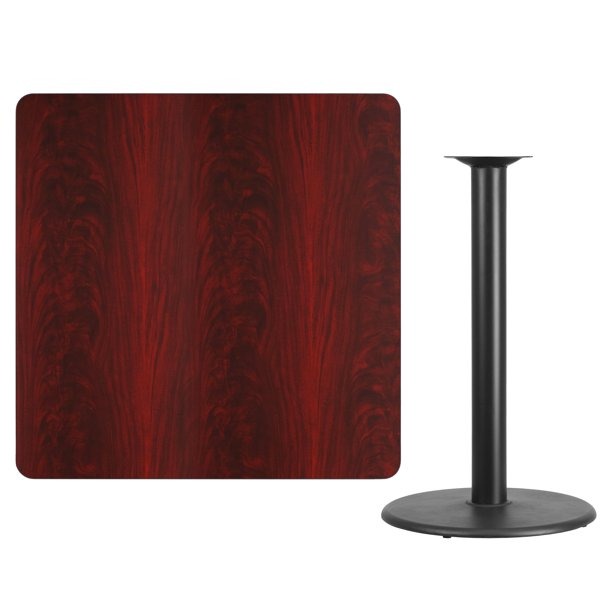 Bar Table: 36 in. Square Laminate Bar Height Table