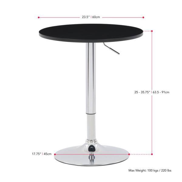 Bar Table: Adjustable Height Bar Table