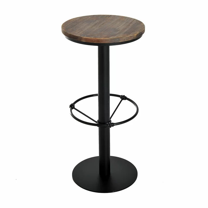 Bar Table: Bar Height 19.7'' Pedestal Pub Table
