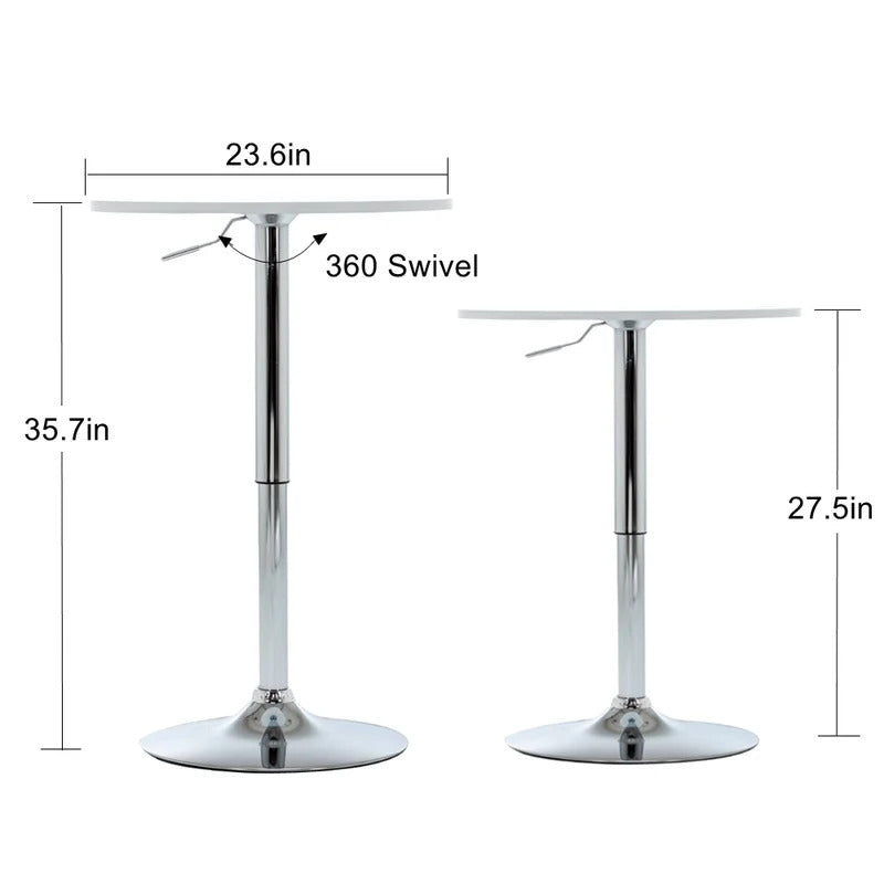 Bar Table: Counter Height 23.6'' Round Dining Table