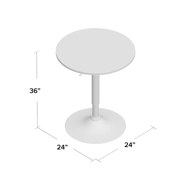 Bar Table: Counter Height 24'' Pedestal Pub Table