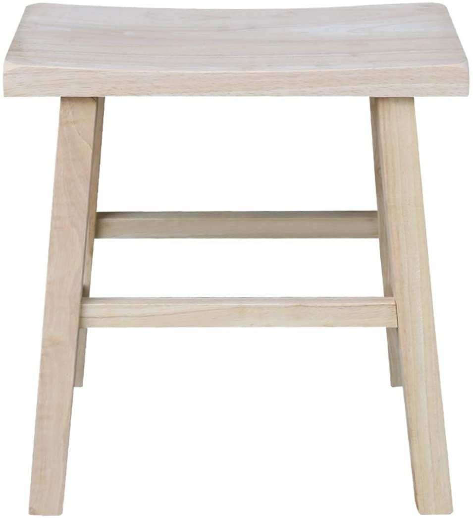 Bar Table: Saddle Seat Stool, Unfinished