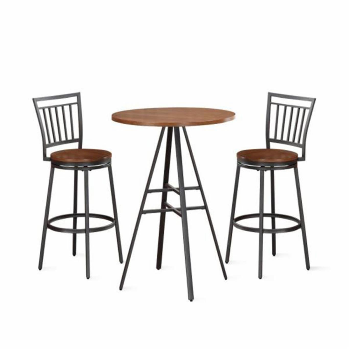 Bar Table Set: 3 Piece Pub Table Set