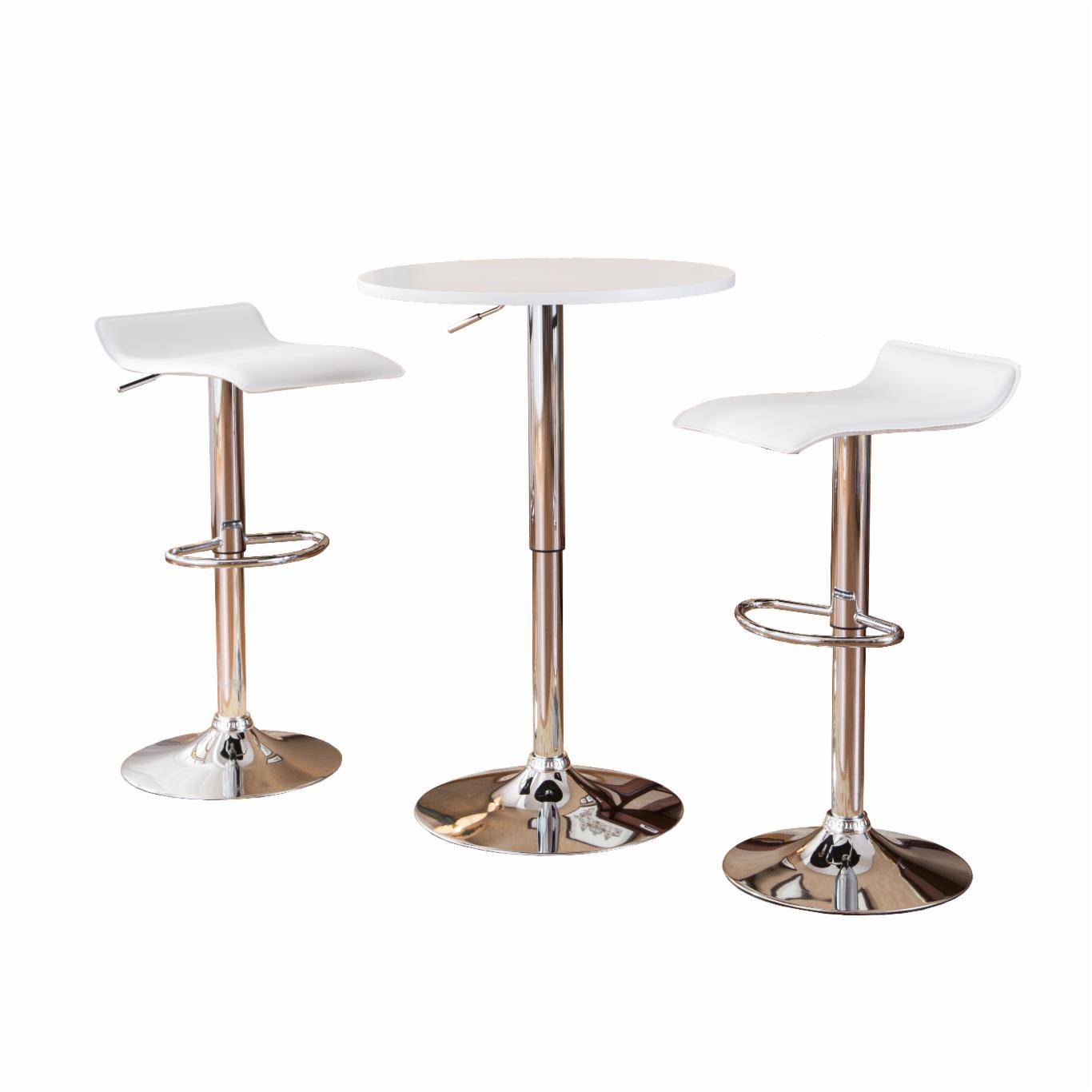 Bar Table Set: Adjustable Height Pub Table Set