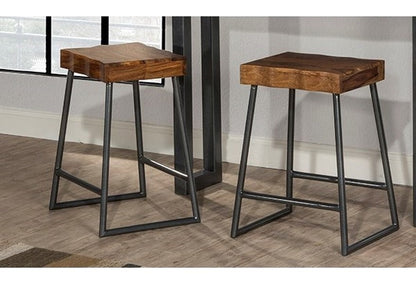 Bar Table Set: Pub table with Set of 2 Counter Stools