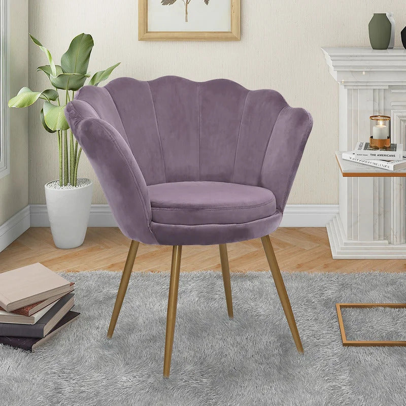 Purple best sale barrel chair