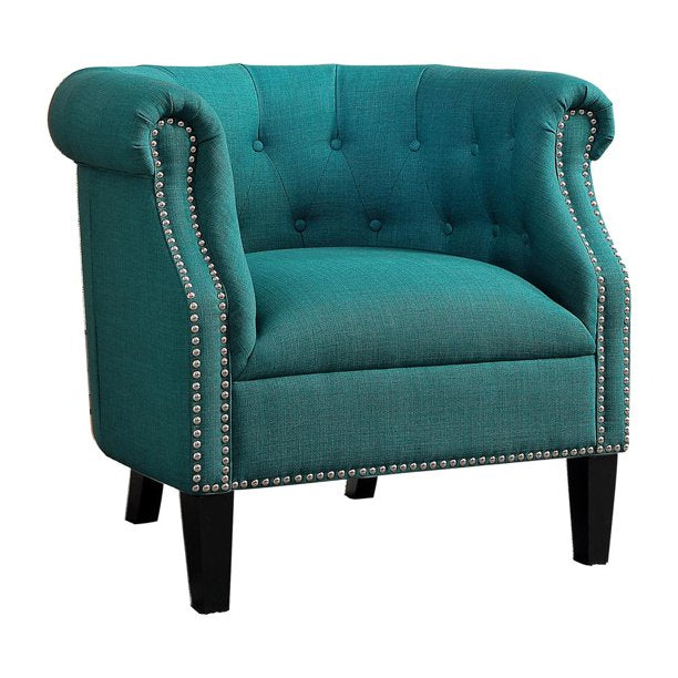 Barrel Chair: 29'' Wide Tufted Barrel Chair