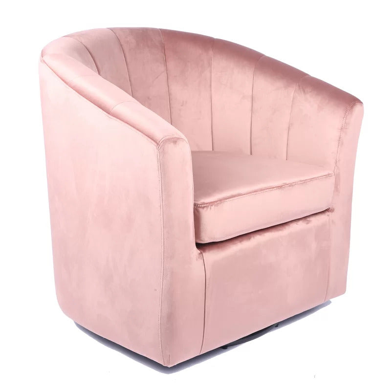 Pink best sale barrel chair