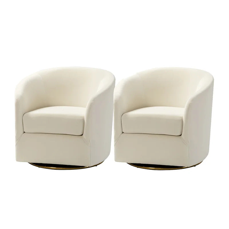 White 2025 barrel chair