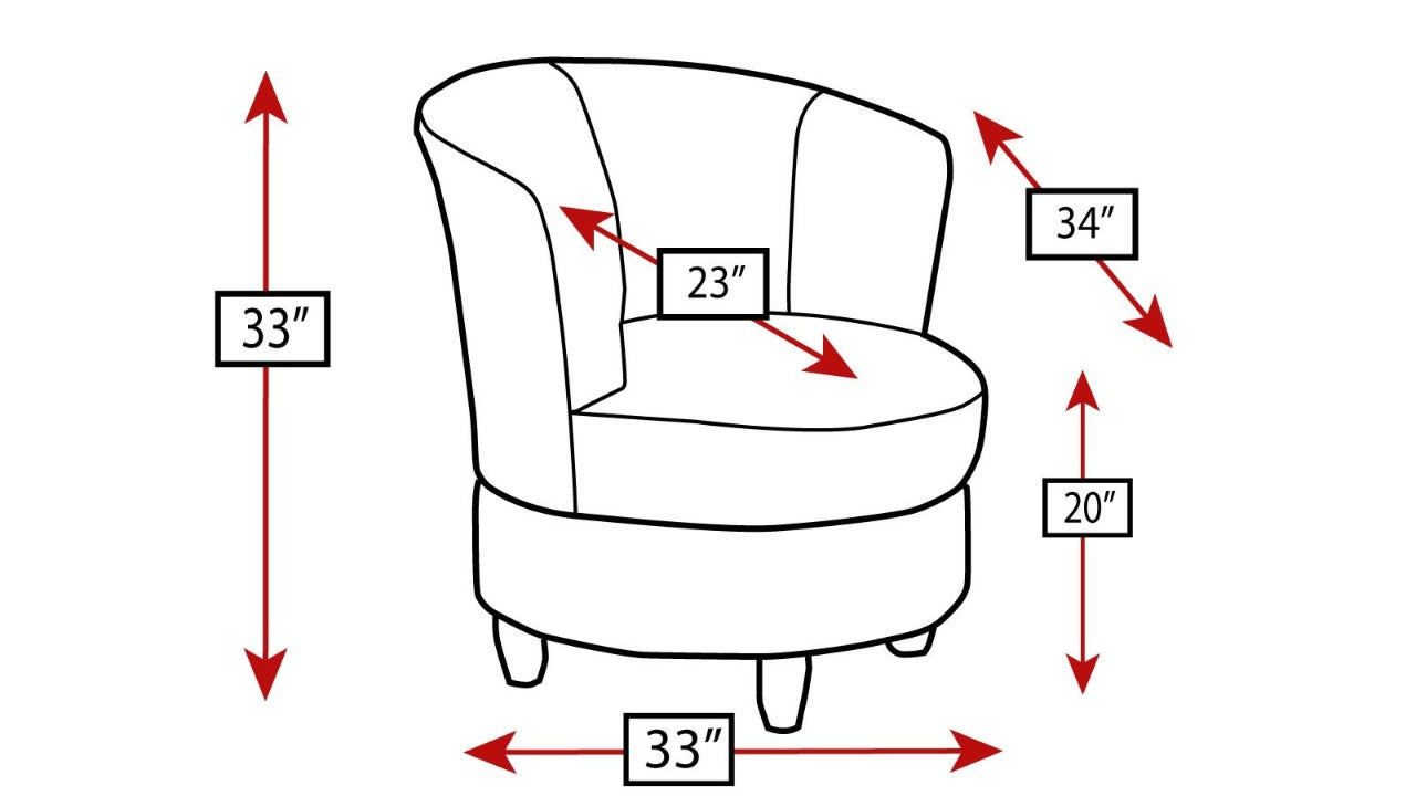 Barrel Chair: 32'' Wide Barrel Chair