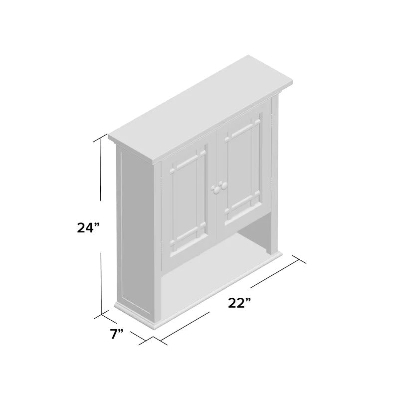 Bathroom Cabinets: 22'' W x 24'' H x 7'' D Removable Bathroom Cabinet