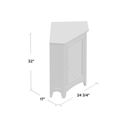 Bathroom Cabinets: 24.75'' W x 32'' H x 17'' D Free-Standing Bathroom Cabinet