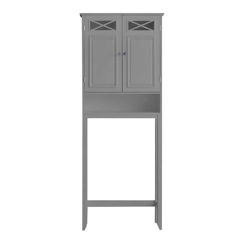 Bathroom Cabinets: 25'' W x 68.25'' H x 8'' D Over-The-Toilet Storage
