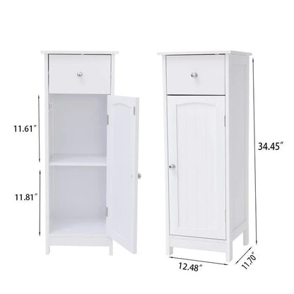 Bathroom Linen Cabinets:12.48'' W x 34.45'' H x 11.7'' D Linen Cabinet