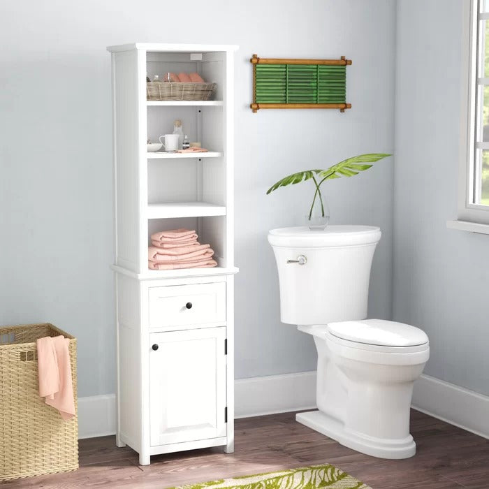Bathroom Linen Cabinets :17'' W x 65'' H x 13'' D Linen Cabinet