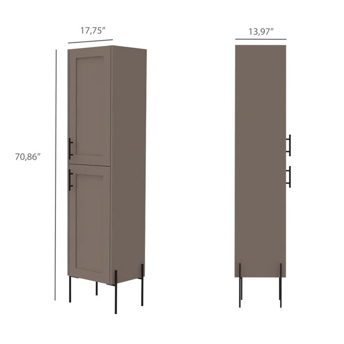 Bathroom Linen Cabinets:18'' W x 71'' H x 14'' D Linen Cabinet