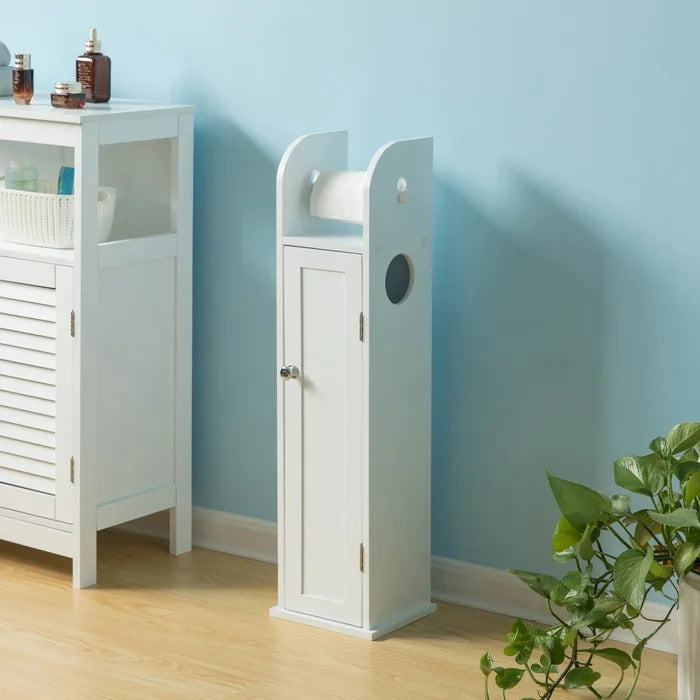 Bathroom Linen Cabinets: 8'' W x 30.5'' H x 7'' D Linen Cabinet
